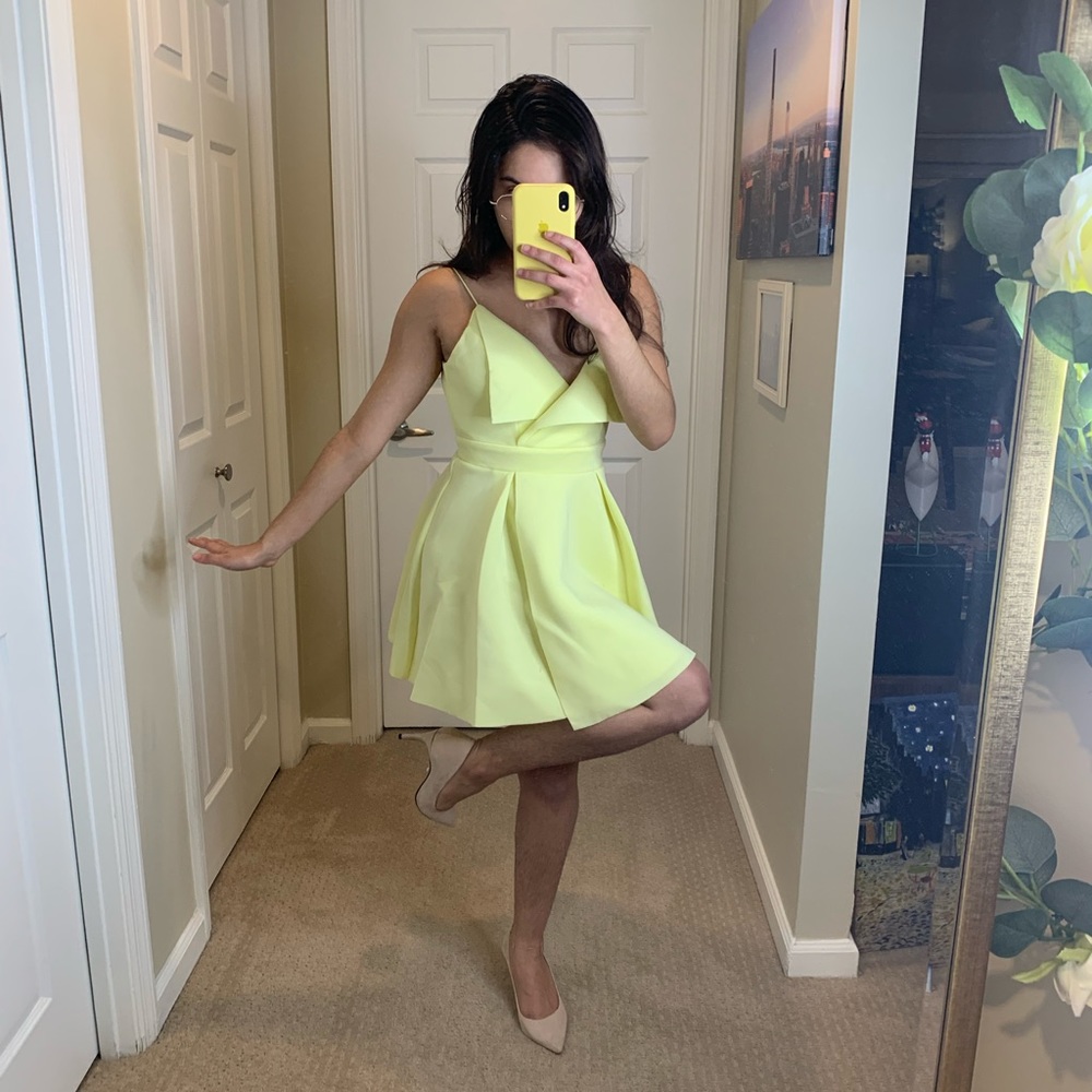 Yellow ASOS dress